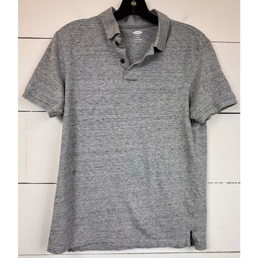 Old Navy Gray Polo Shirt Men's Size Small