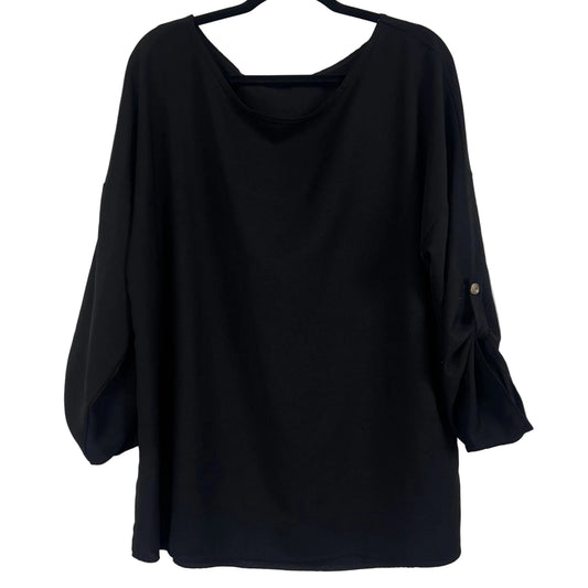 2XL Black Long Sleeve Blouse Women's size 2XL - Image 1