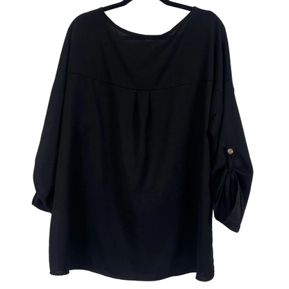 2XL Black Long Sleeve Blouse Women's size 2XL - Image 2