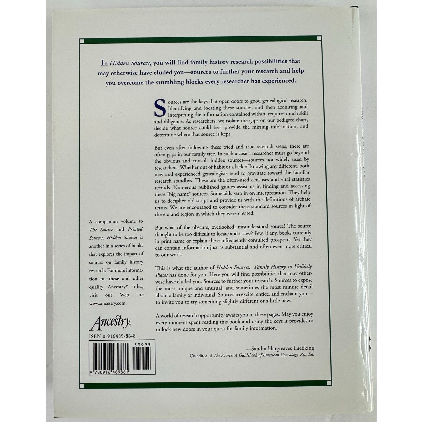 Hidden Sources: Family History in Unlikely Places by Laura Szucs Pfeiffer (Hardcover)