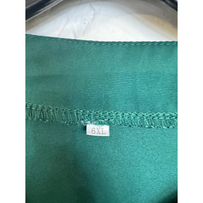 Green Long Sleeve Blouse Women's 6XL