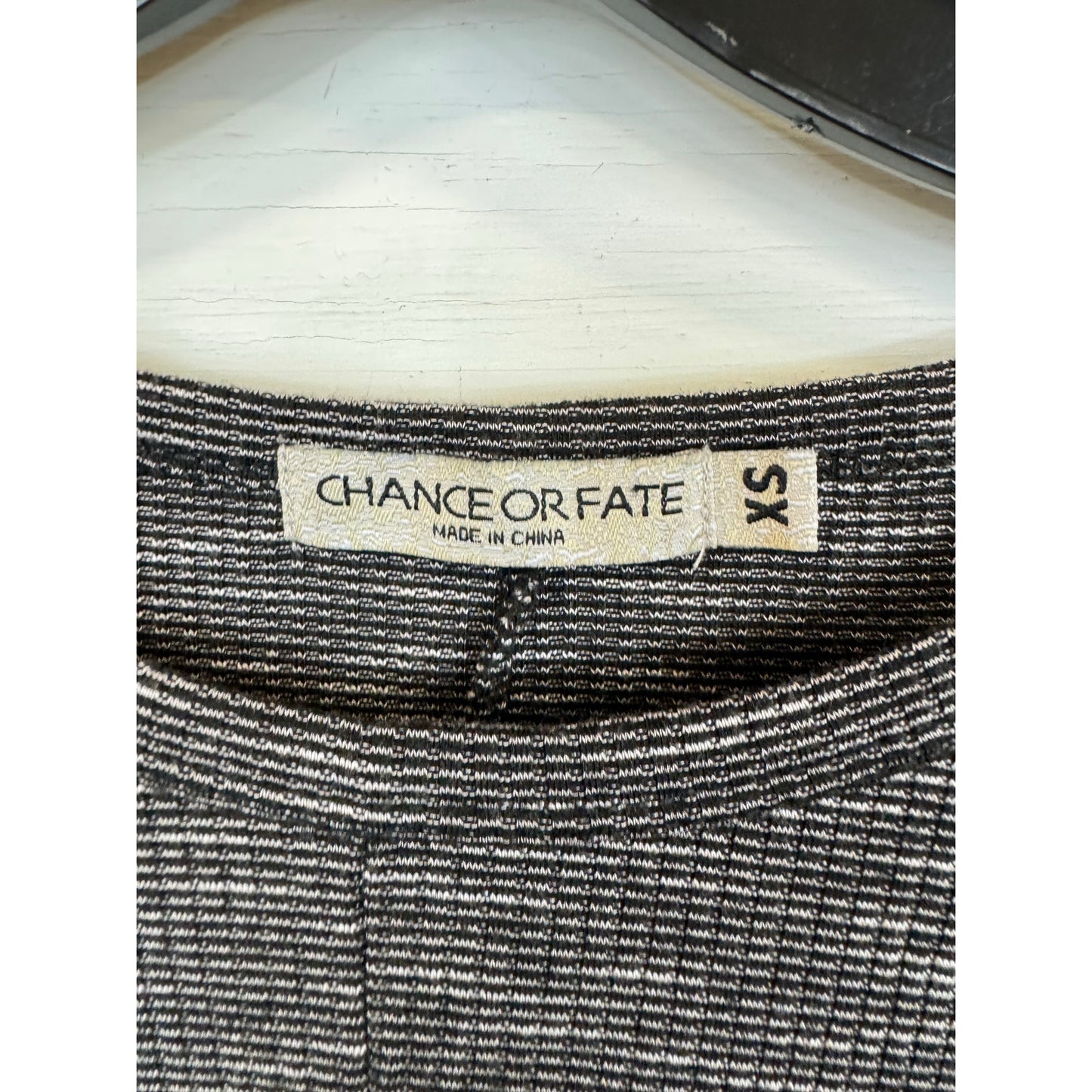 Chance or Fate Gray Short Sleeve Blouse Women's Size XS