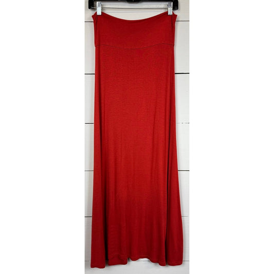 Uj Orange Maxi Skirt Women Medium