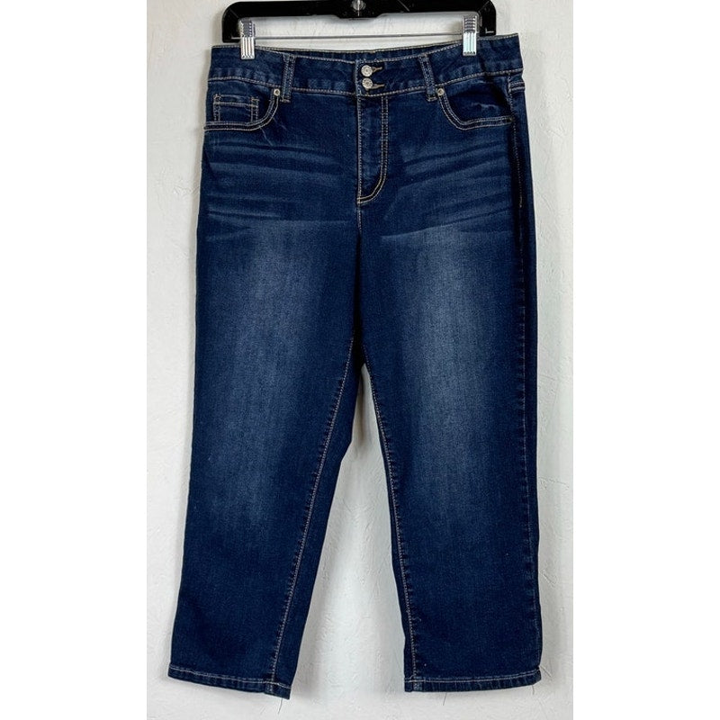 Cato Blue Skinny Capri Women's 12