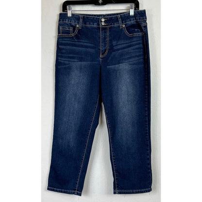 Cato Blue Skinny Capri Women's 12