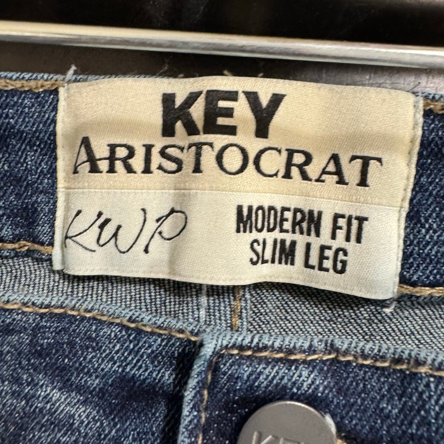 Key Aristocrat Blue Slim Cut Jeans Men's 34 x30