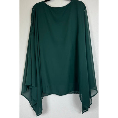 Green 2pc Set Blouse and Pants Women's Size 4X