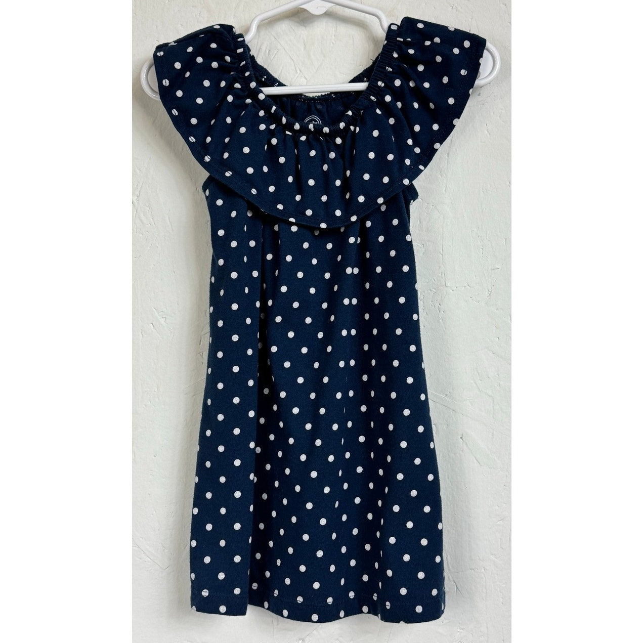Wonder Nation Blue & White Sleeveless Dress Girl's 2t