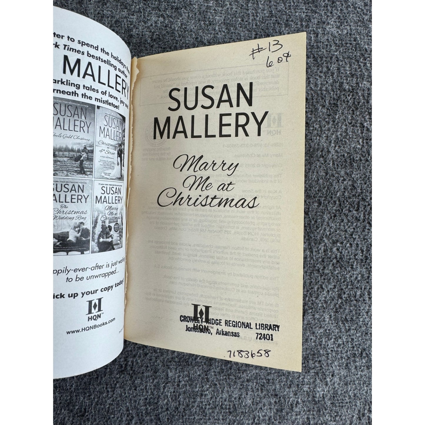 Marry Me at Christmas by Susan Mallery (Paperback)