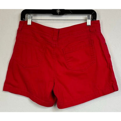 Faded Glory Red Denim Shorts Women's 10