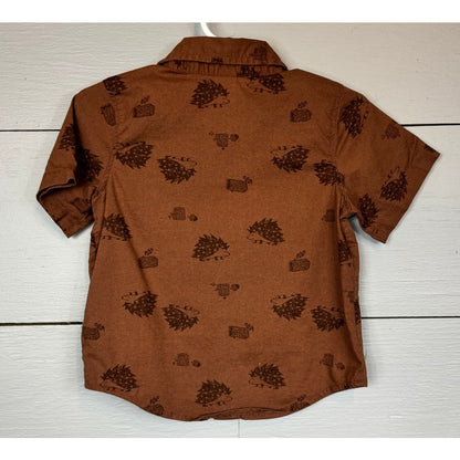 Old Navy Short Sleeve Button Up Shirt Boy's Size 12-18 Months