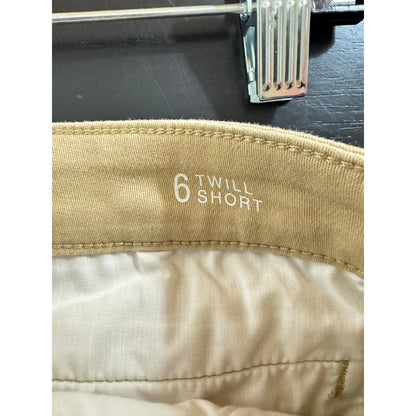A.N.A. Beige Chino Shorts Women's 6 Short