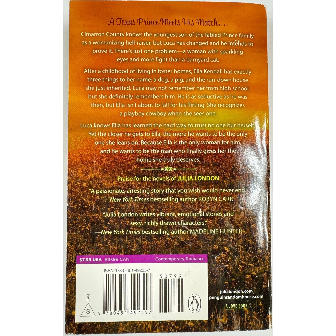 The Charmer in Chaps by Julia London (Paperback)