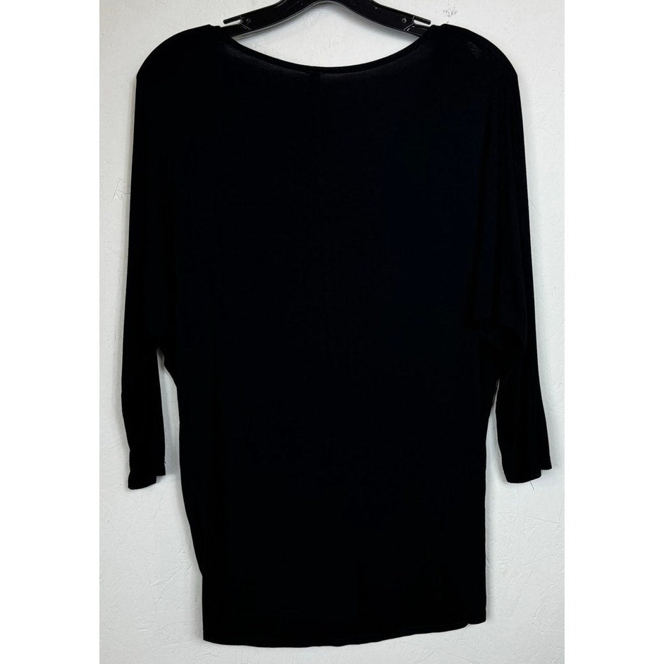Superline Black Long Sleeve Blouse Women's Medium