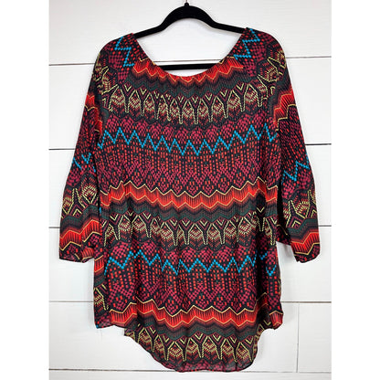 Cato 3/4 Sleeve Blouse Women's Size Large