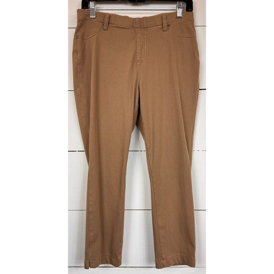 Time and Tru Brown Skinny Capri Pants Women's Size Large