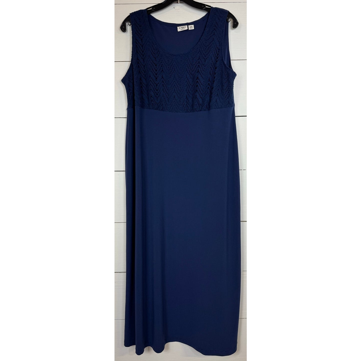 Cato Blue Sleeveless Maxi Dress Women's Size 14/16W