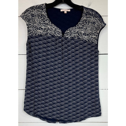 Skies Are Blue Sleeveless Blue Blouse Women's Size Medium