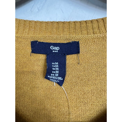 Gap Yellow Long Sleeve Button Up Cardigan Women's Medium