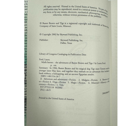 Buster Brown and Tige in Misfit Heroes by Laura Ford (Hardcover)