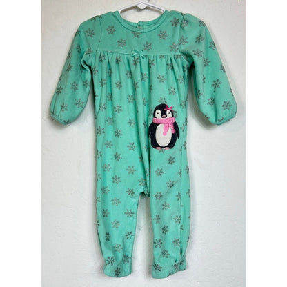 Just One You By Carters Green Long Sleeve Sleeper Girl's 12 Months