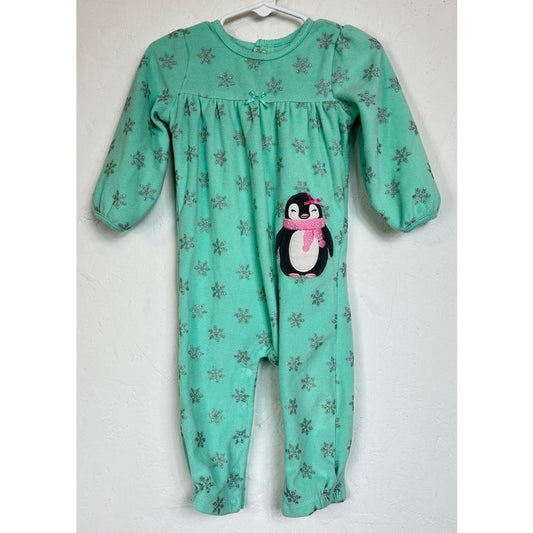 Just One You By Carters Green Long Sleeve Sleeper Girl's 12 Months