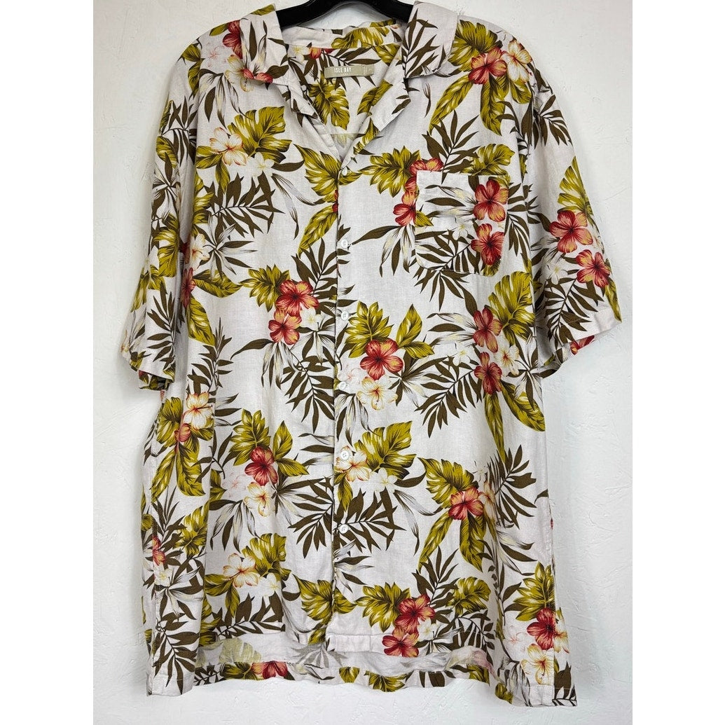 Isle Bay White Short Sleeve Shirt Men's XL
