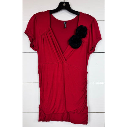 Maurices Short Sleeve Blouse Women's Size Large