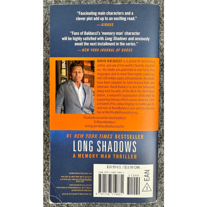 Long Shadows by David Baldacci (Paperback)
