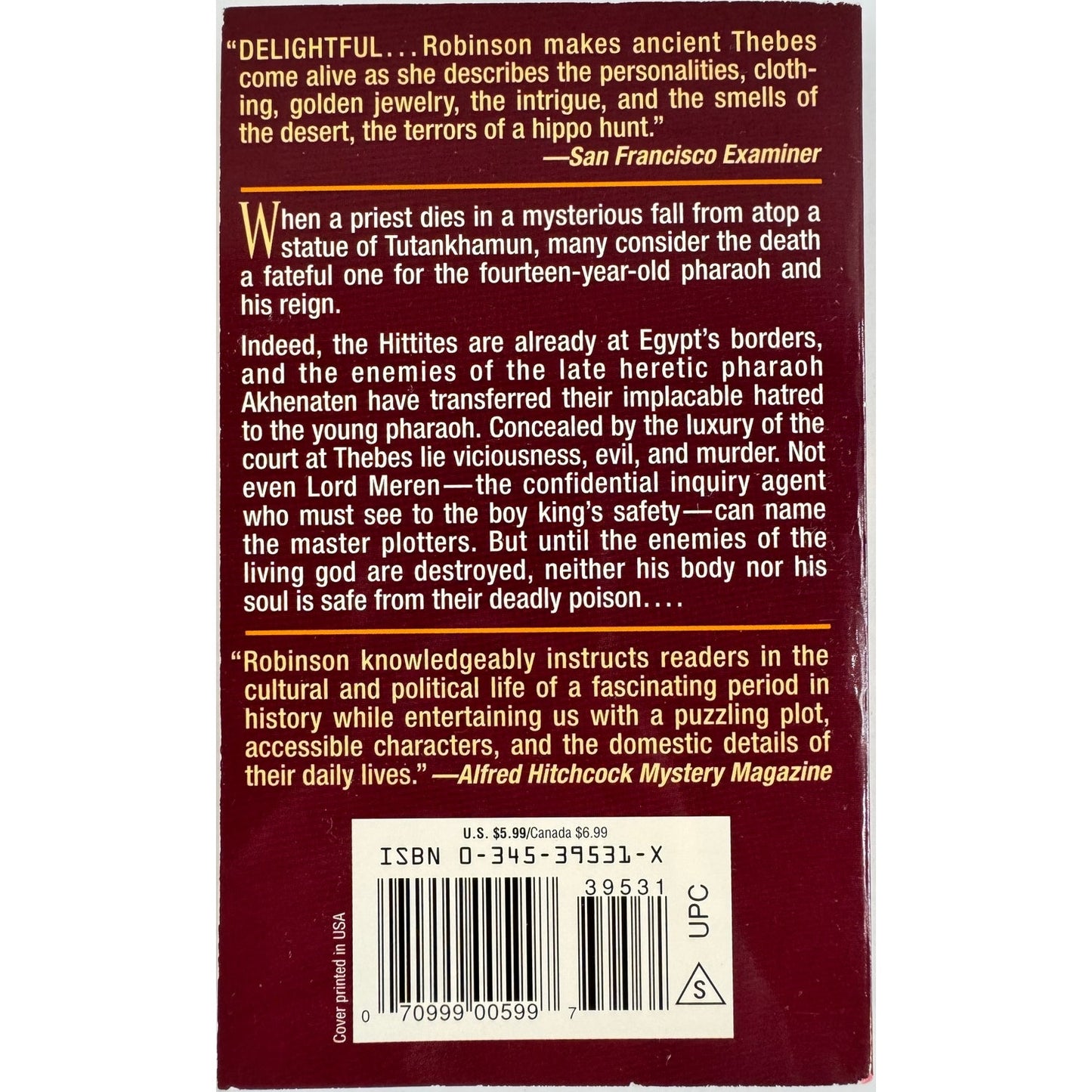 Murder at the God's Gate by Lynda S. Robinson (Paperback)