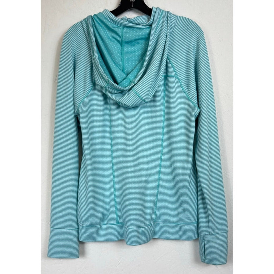Tangerine Blue & White Long Sleeve Jacket Women's XXL