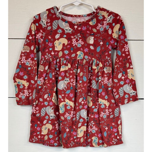 Wonder Nation Pink Knee Length Dress Girl's 3t