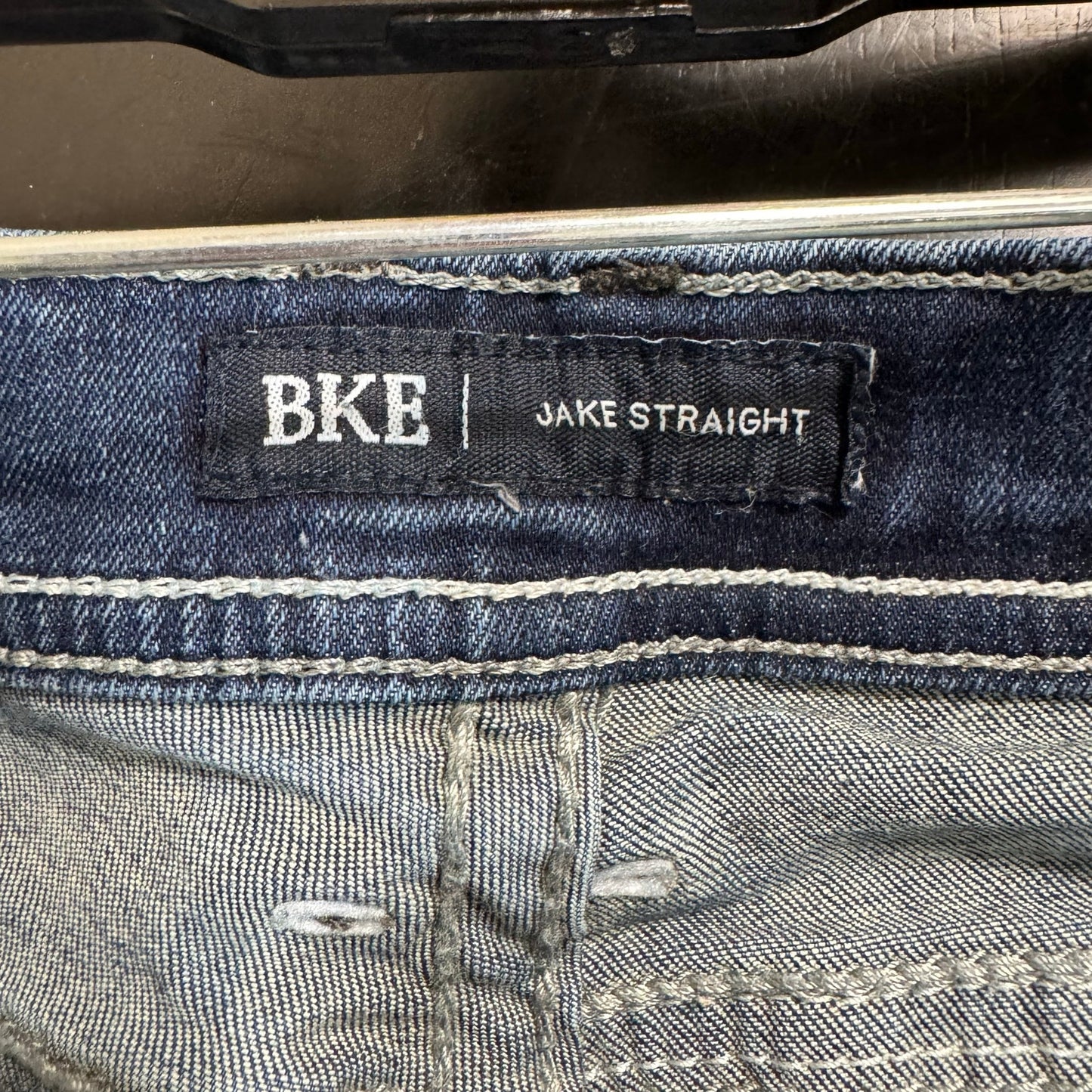 Bke Blue Straight Leg Jeans Men's 34x30
