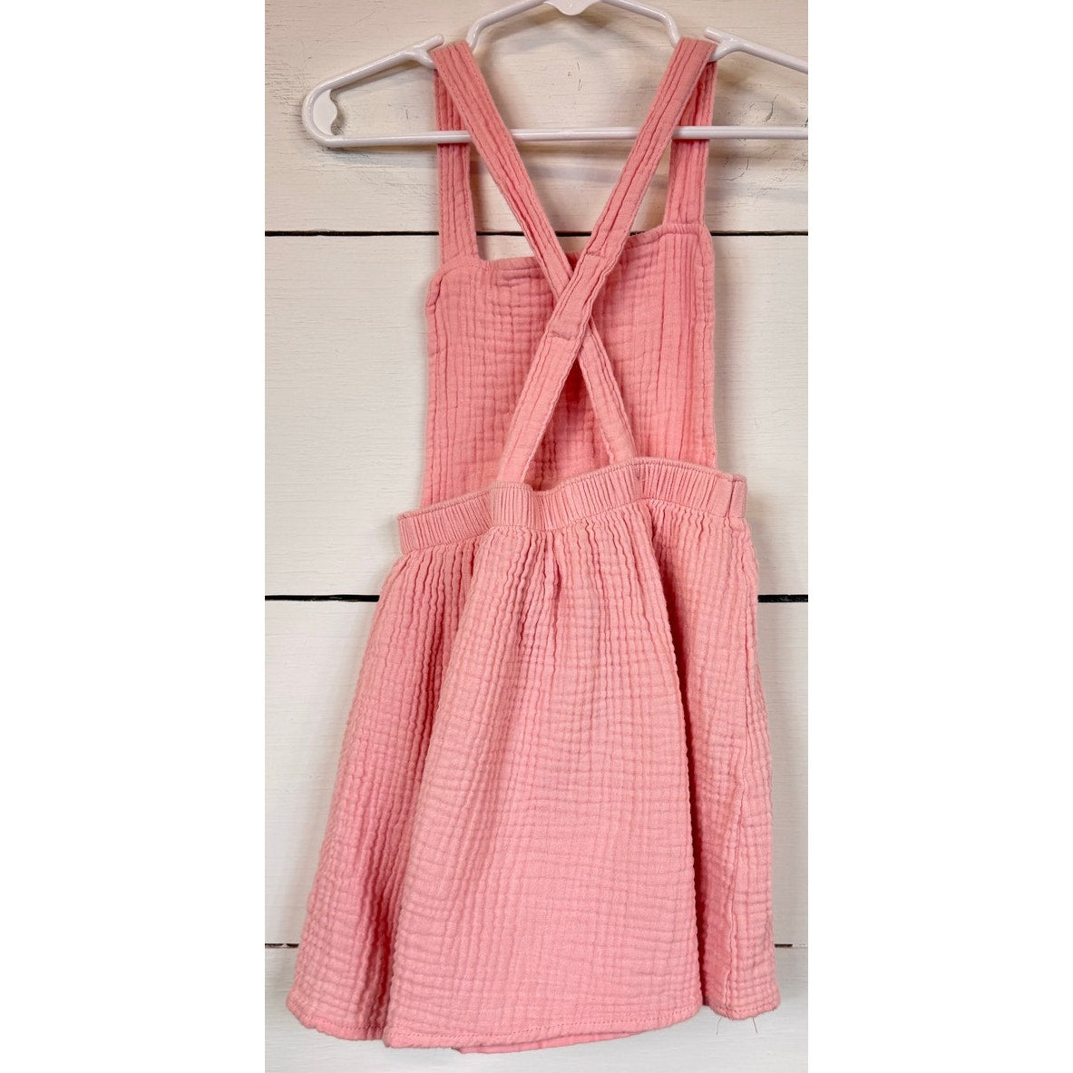 Wonder Nation Pink Overall Dress Girl's Size 3T