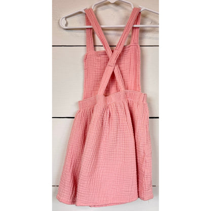Wonder Nation Pink Overall Dress Girl's Size 3T