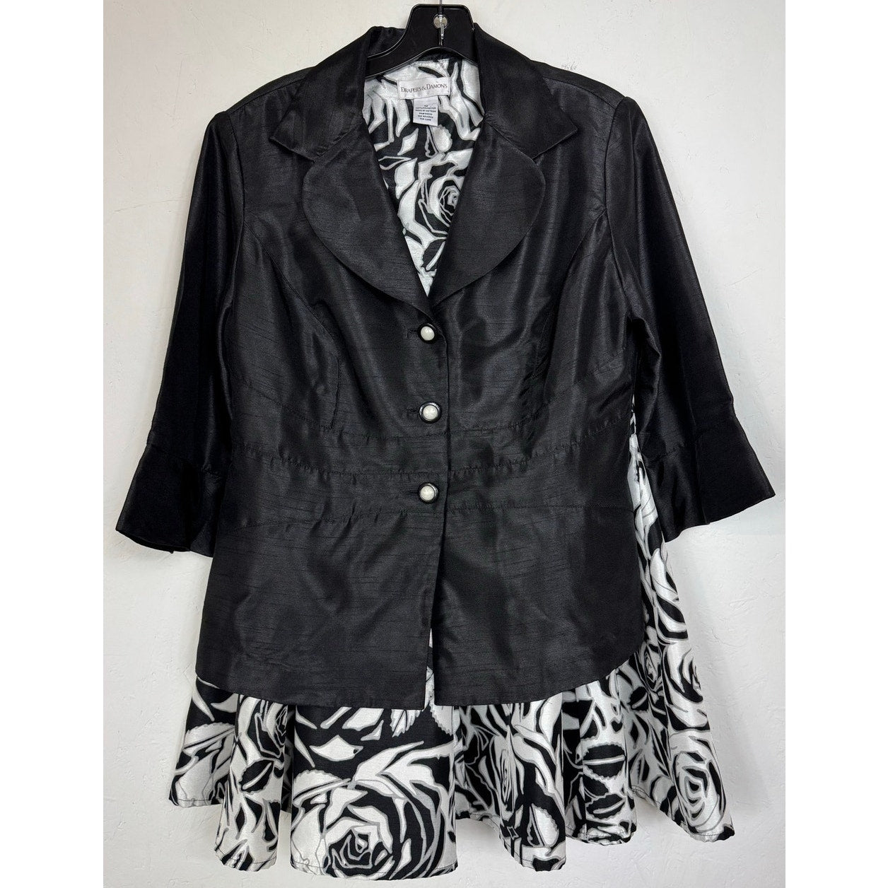 Drapers & Damons Black & White 2pc Set Women's 12
