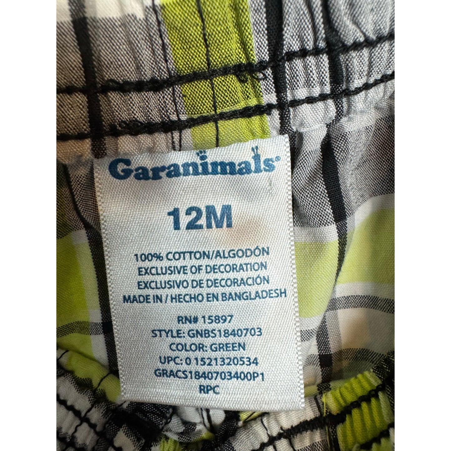 Garanimals Shorts Boy's Size 12 Months