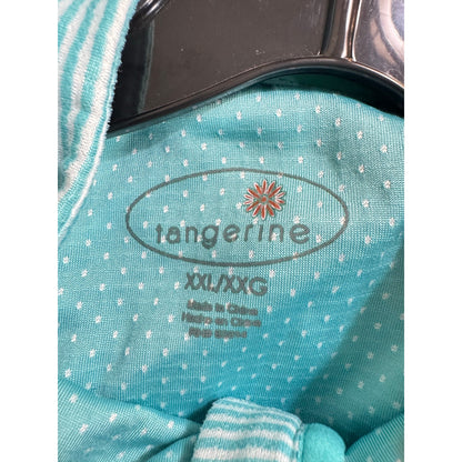 Tangerine Blue & White Long Sleeve Jacket Women's XXL