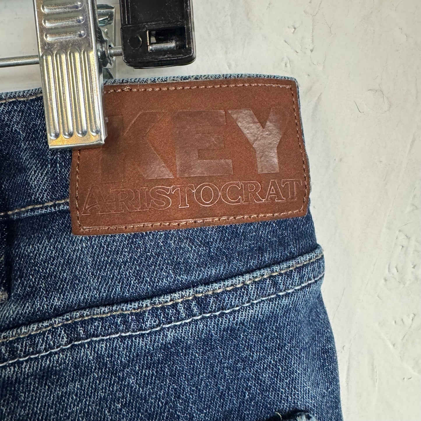 Key Aristocrat Blue Slim Cut Jeans Men's 34 x30
