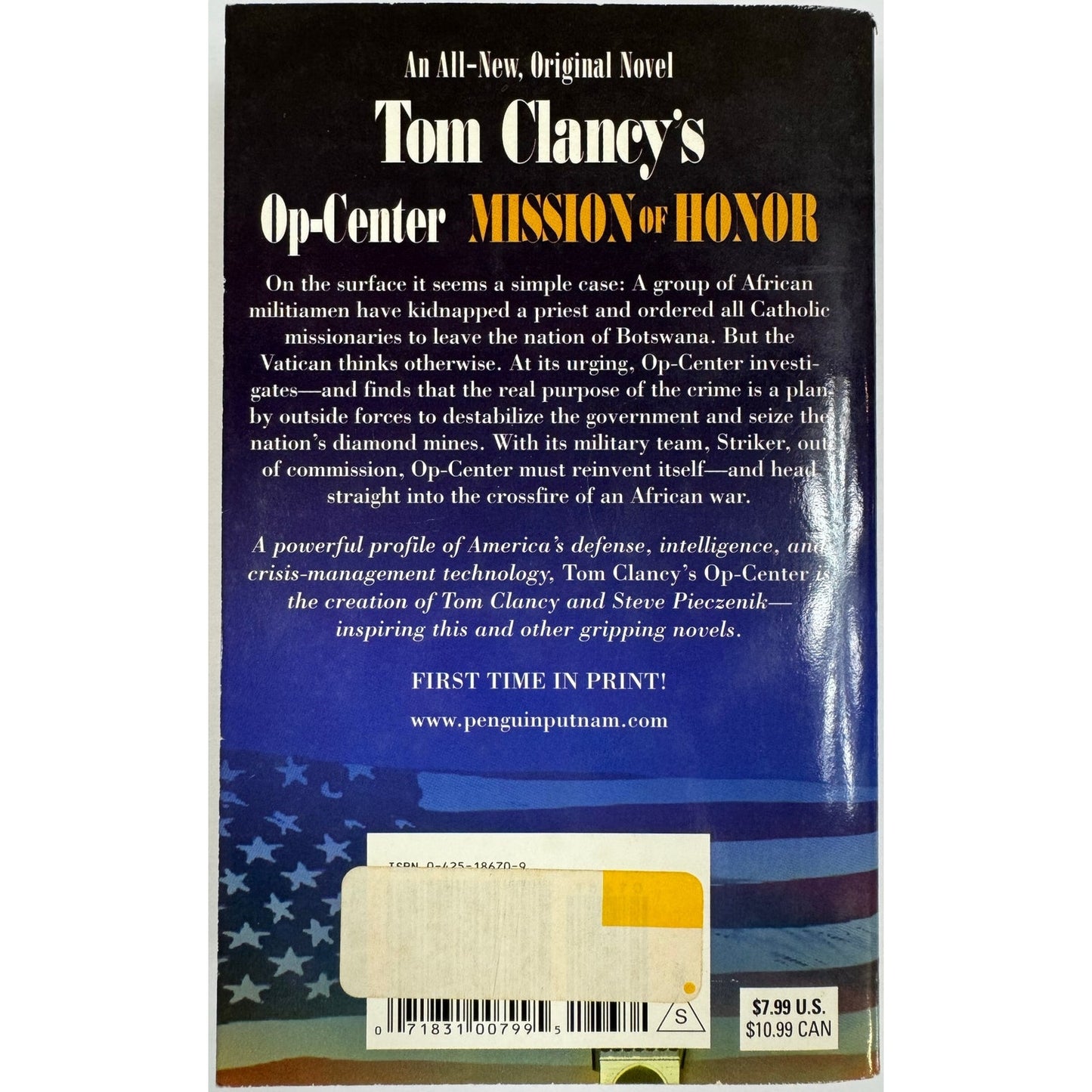 Mission of Honor by Tom Clancy (Paperback)