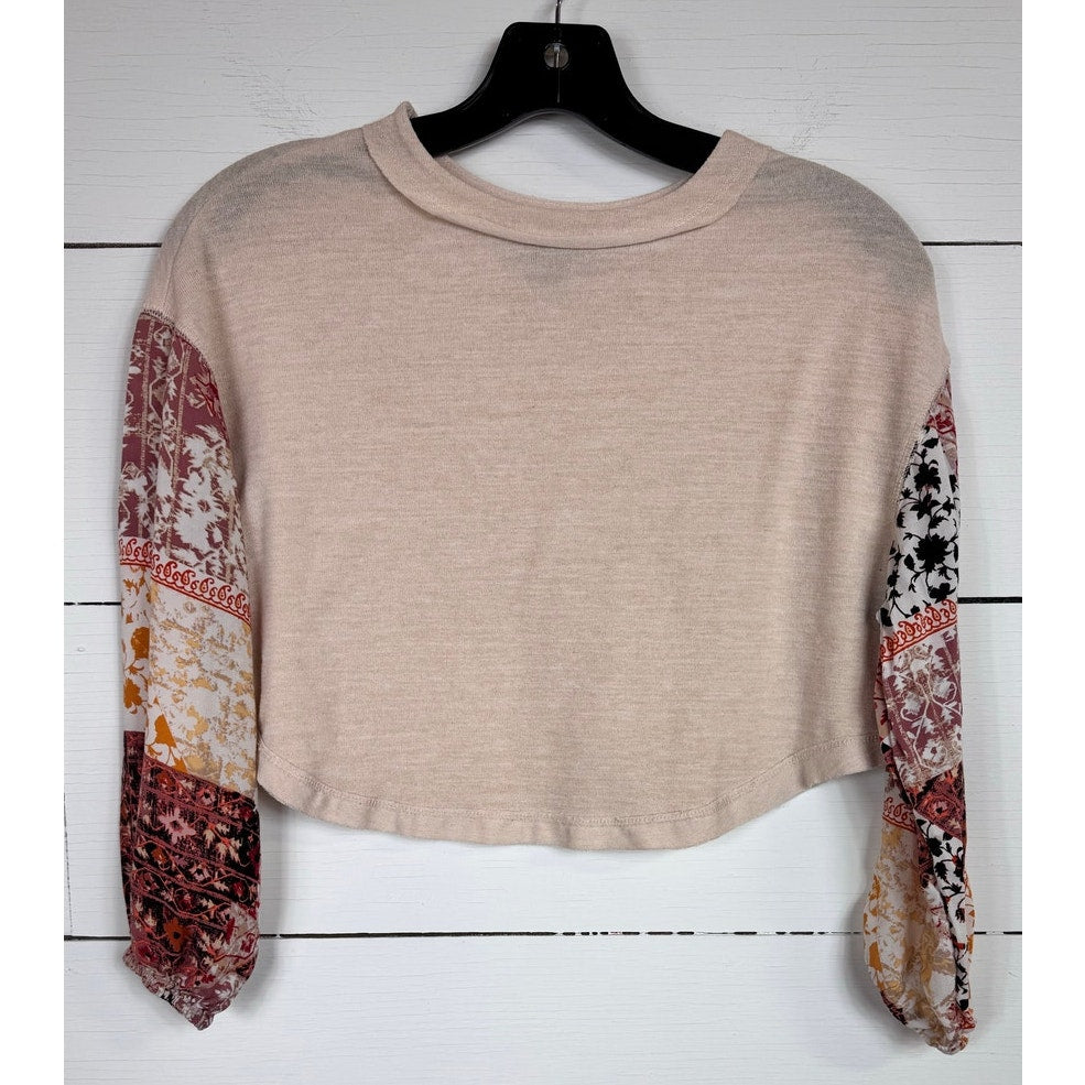 Wonderly 3/4 Sleeve Cropped Blouse Women's Size Small