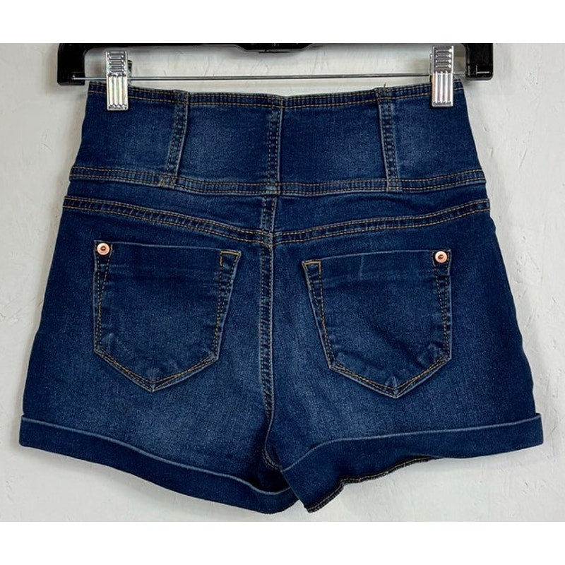 No Boundaries Blue Denim Shorts Women's 5