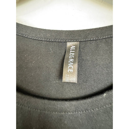 Alle Grace Black & Gray Long Sleeve Sweater Blouse Women's 22W