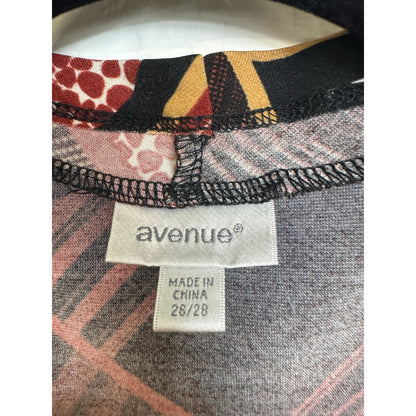 Avenue Brown Long Sleeve Cardigan Women's 26/28