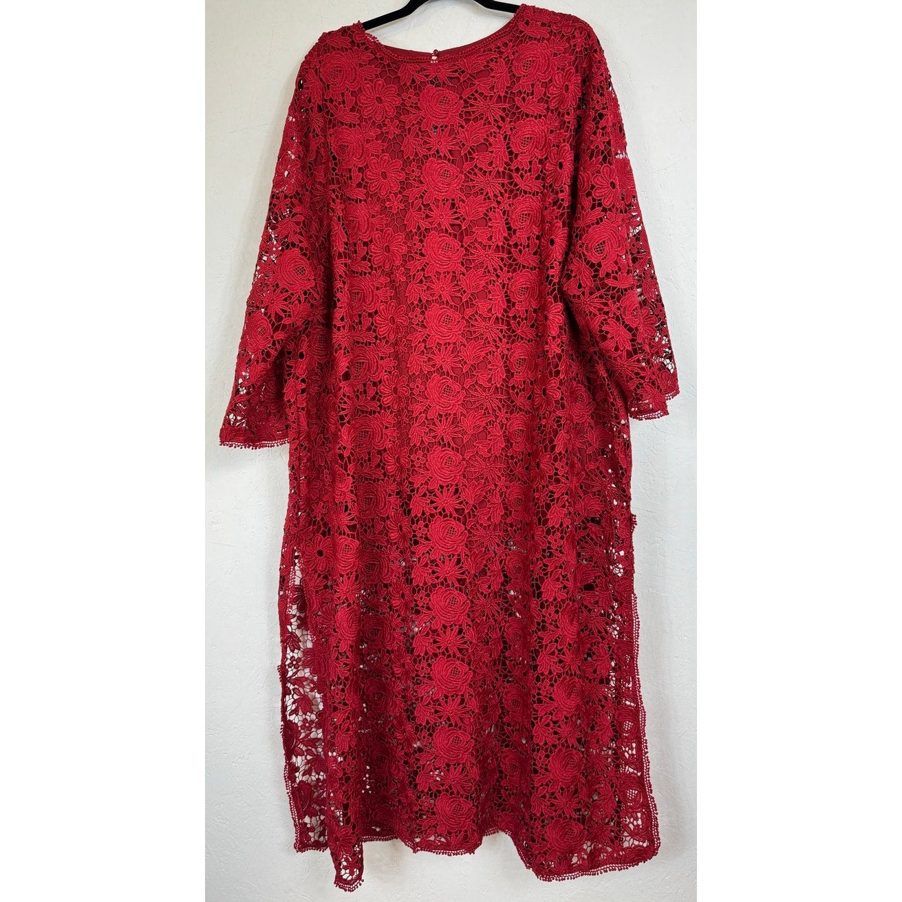 Romans Red Lace Kimono With Undershirt Women's 32W