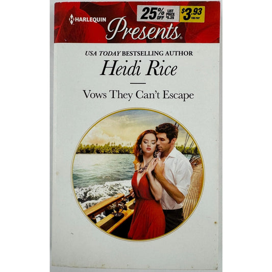 Vows They Can't Escape by Heidi Rice (Paperback)