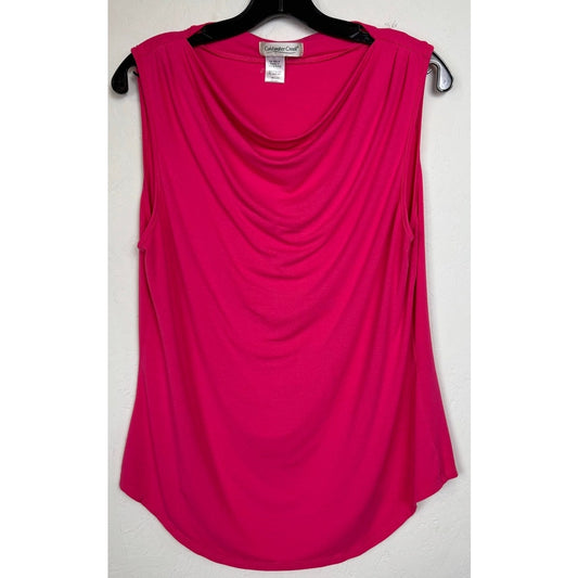 Coldwater Creek Pink Sleeveless Blouse Women's Medium