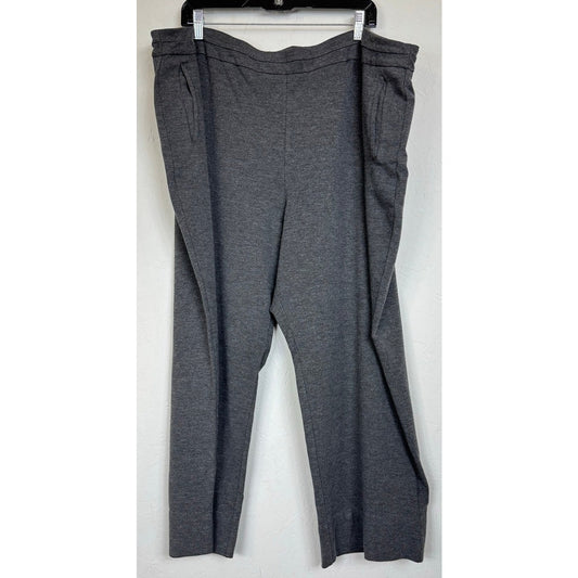 Cato Gray Pull On Cropped Pants Women's 26/28W