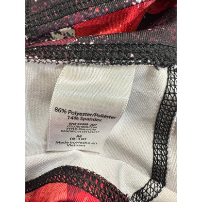 Danskin Now Red Black Leggings Women's Medium