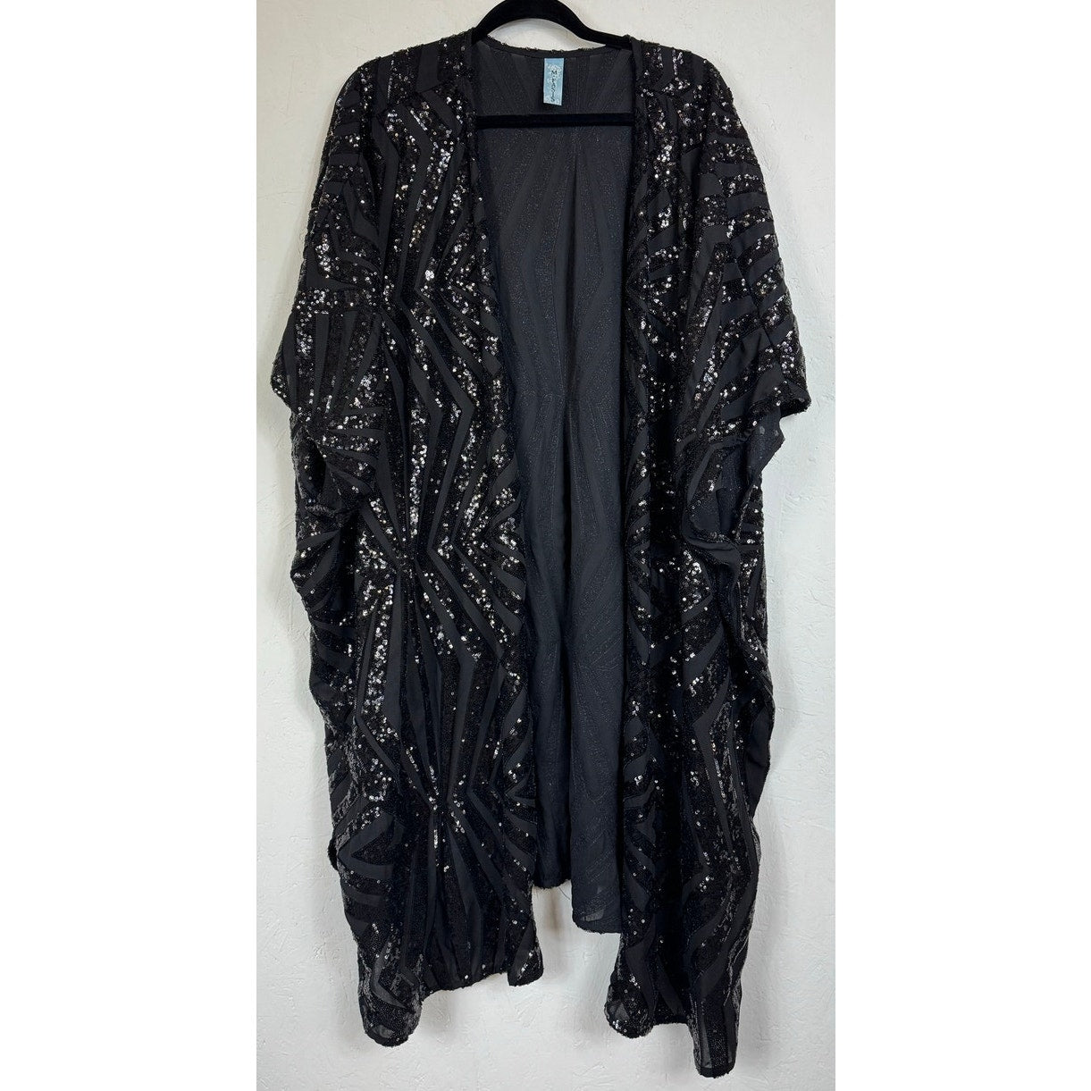 M. Fasis Black Short Sleeve Cardigan Women's 30/32